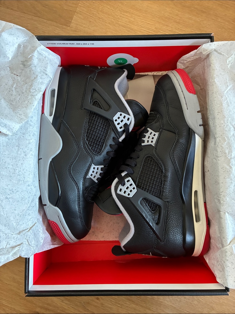 Black and Red Retro 4’s